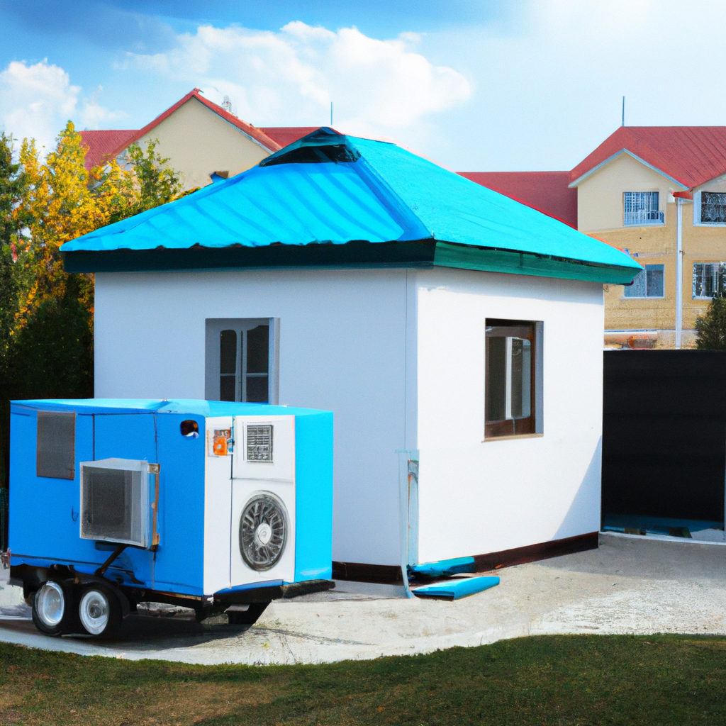 house with a generator outside